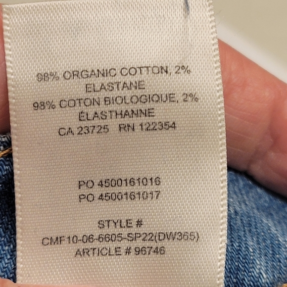 ❤️ 3 for $35 Aritzia denim forum arlo high rise straight leg jeans 26L blue 25 - Picture 11 of 11